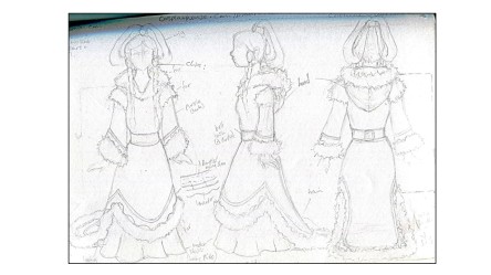 Princess yue cosplay sketch